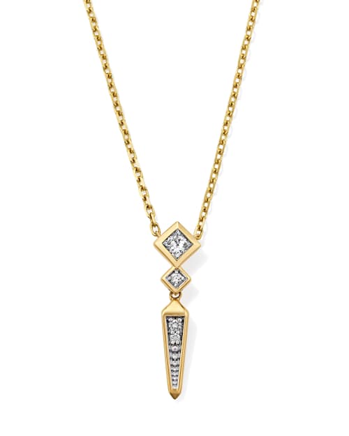  0.2 Ct Lab Grown Diamond Michelle Small Spike Pendant Necklace