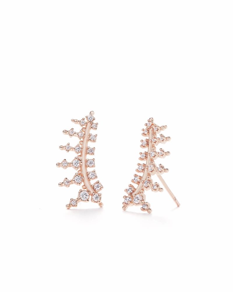  Laurie Ear Climbers In Rose Gold