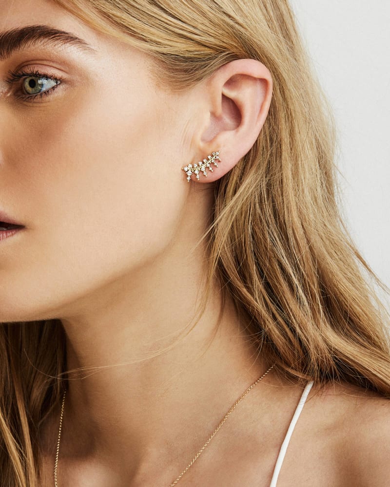  Laurie Ear Climbers In Rose Gold