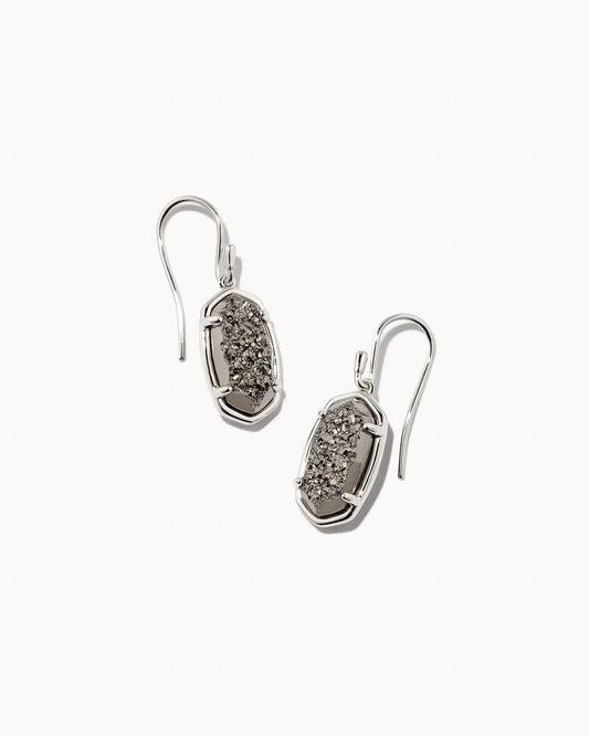  Lee Sterling Silver Drop Earrings In Platinum Drusy