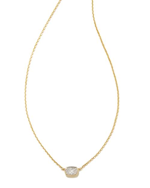  Marisa Oval Solitaire Pendant Necklace