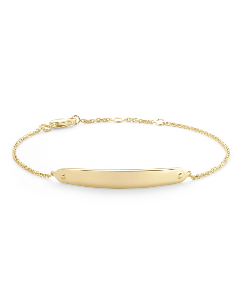  Mattie Bar Delicate Bracelet In 18k Gold Vermeil