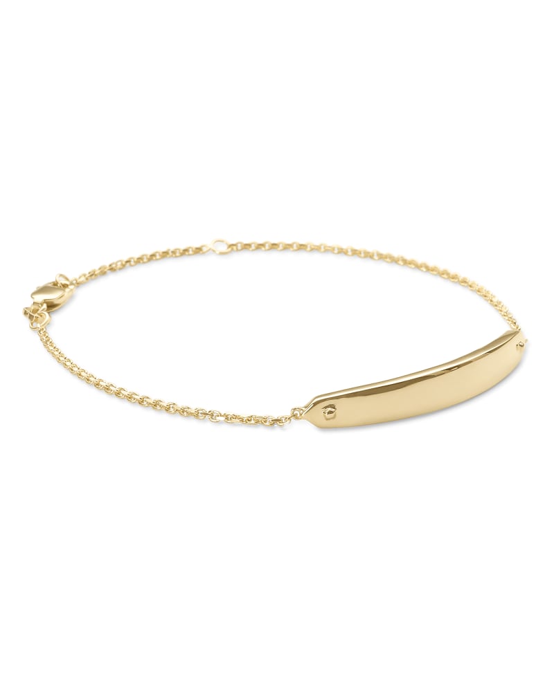  Mattie Bar Delicate Bracelet In 18k Gold Vermeil