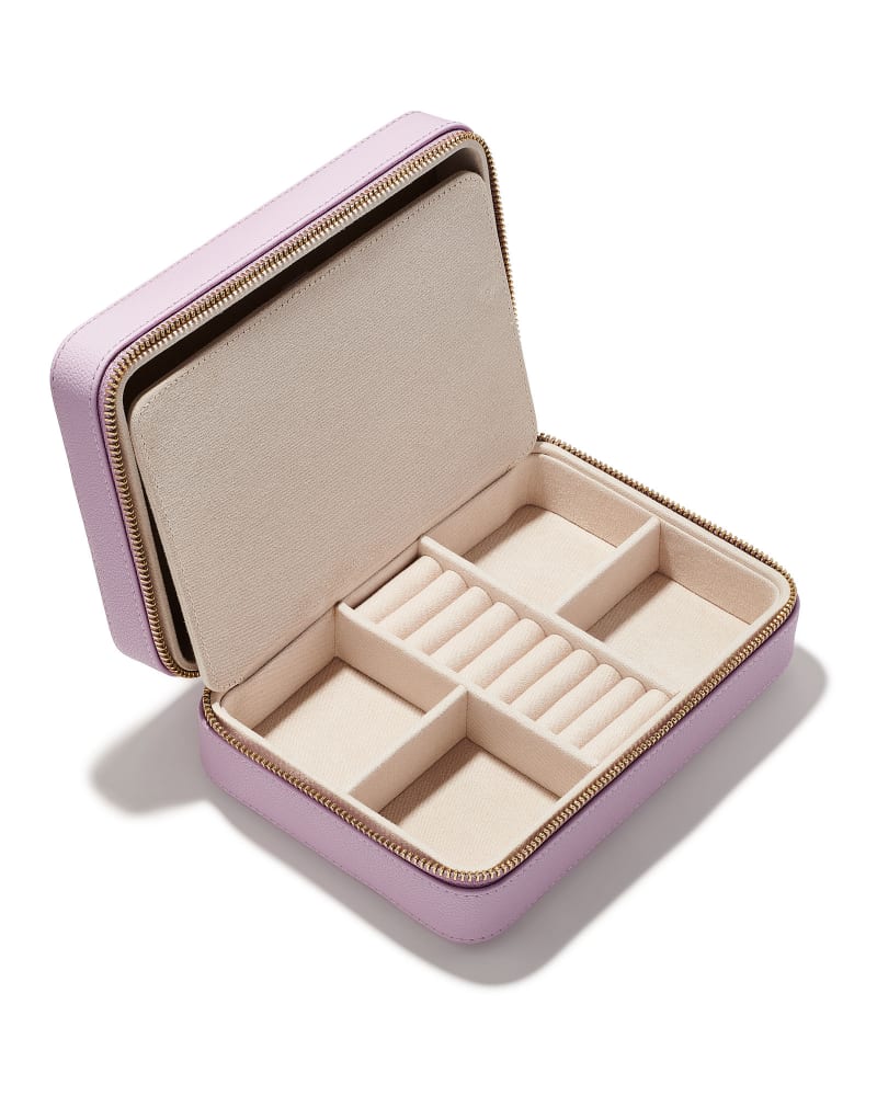  Medium Travel Jewelry Case In Lilac