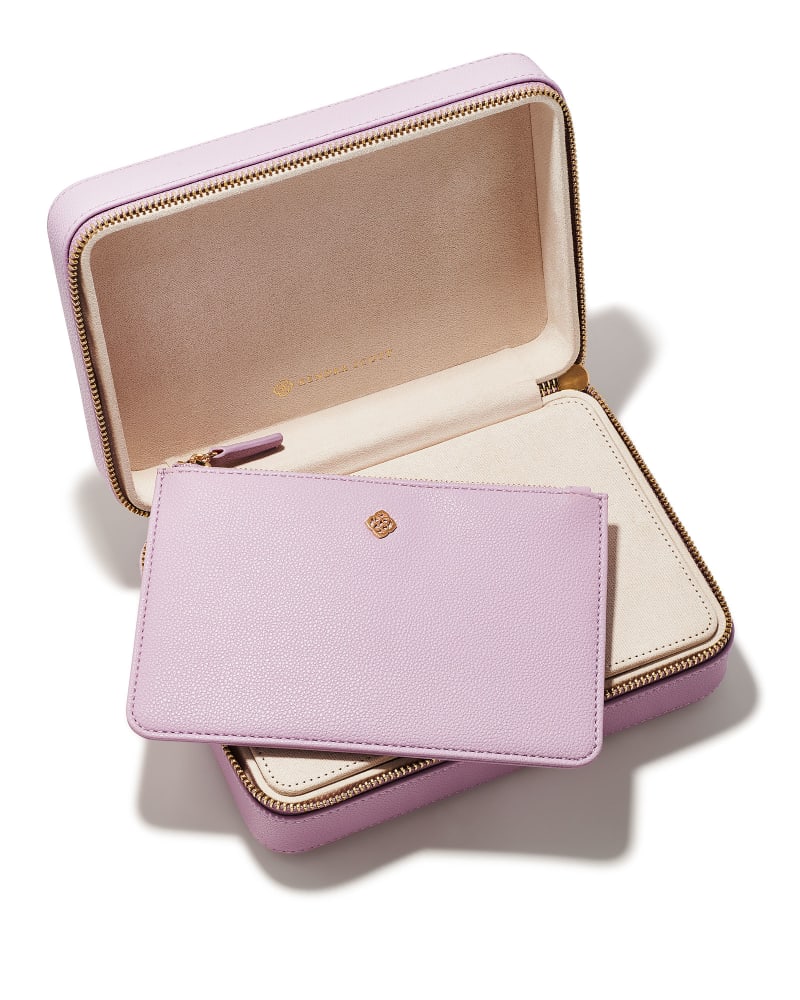  Medium Travel Jewelry Case In Lilac