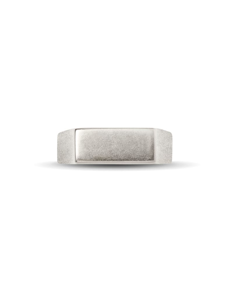  Hudson Signet Ring In Oxidized Sterling Silver