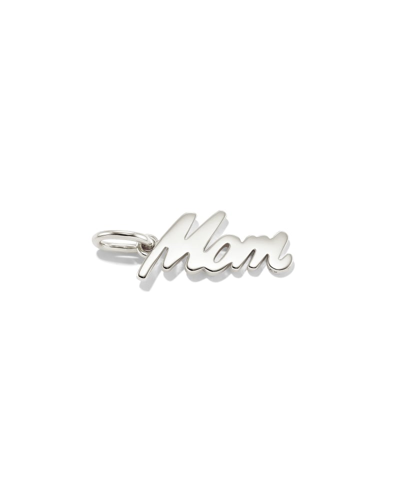  Mom Charm In Sterling Silver