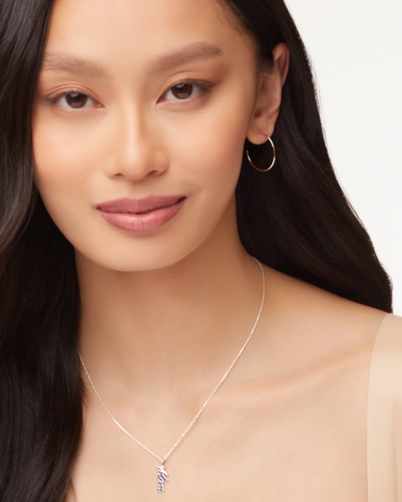  Mom Charm In Sterling Silver