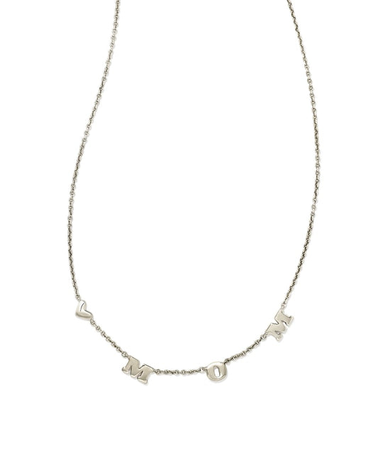  Mom Strand Necklace In Silver