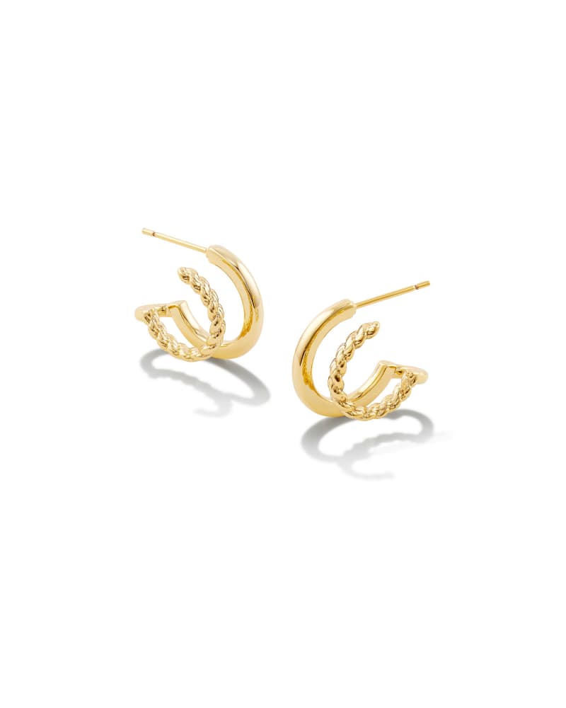  Olivia Huggie Earrings In Gold