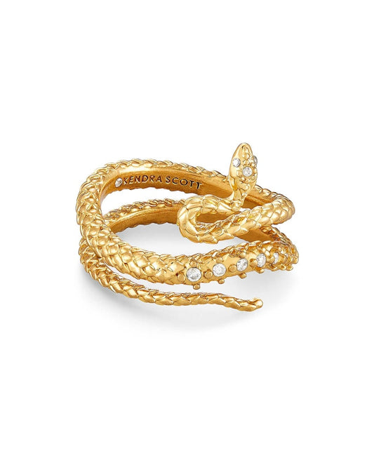  Phoenix Wrap Ring In Vintage Gold