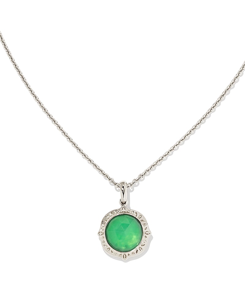  Sage Sterling Silver Pendant Necklace In Chrysoprase