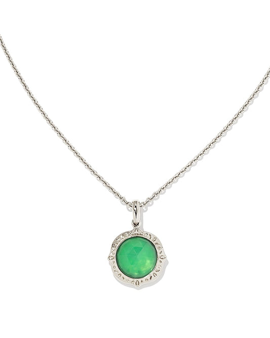  Sage Sterling Silver Pendant Necklace In Chrysoprase
