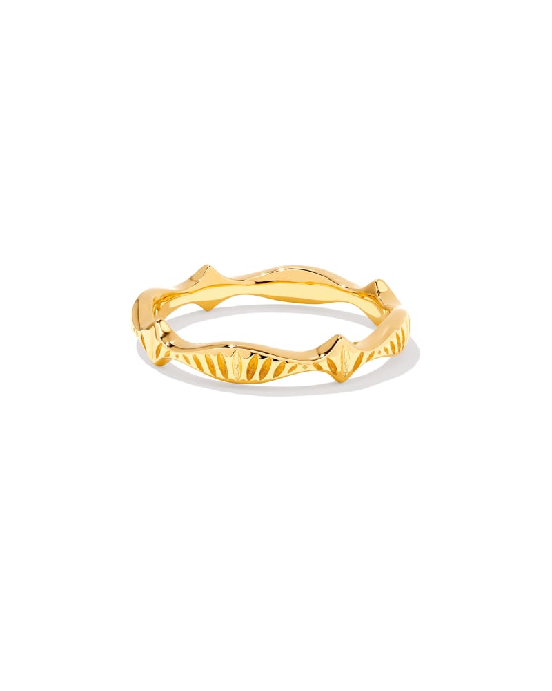  Sophee Band Ring In 18k Gold Vermeil