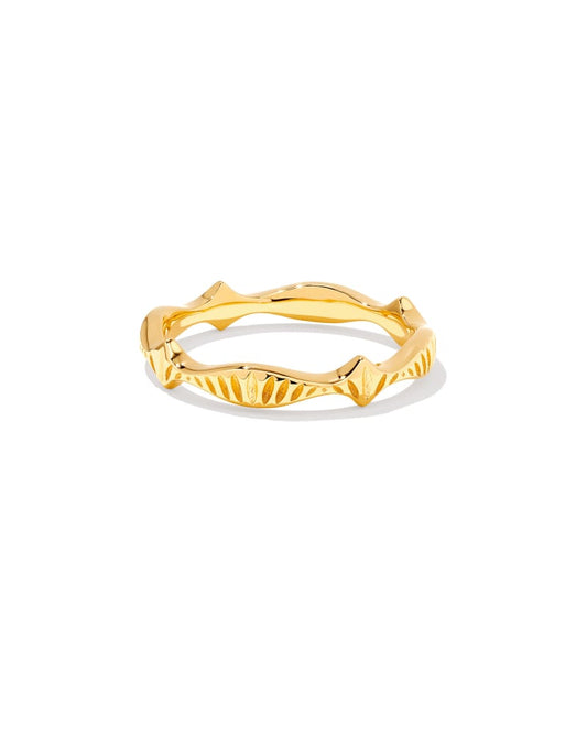  Sophee Band Ring In 18k Gold Vermeil