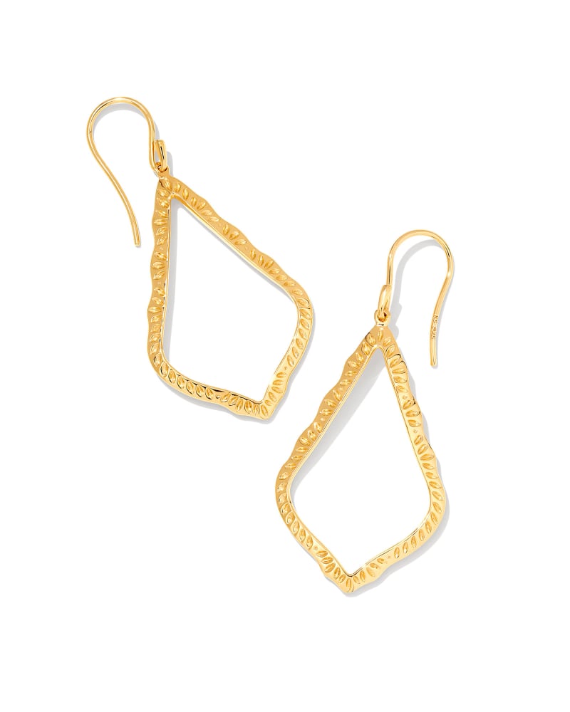  Sophee Open Frame Earrings In 18k Gold Vermeil