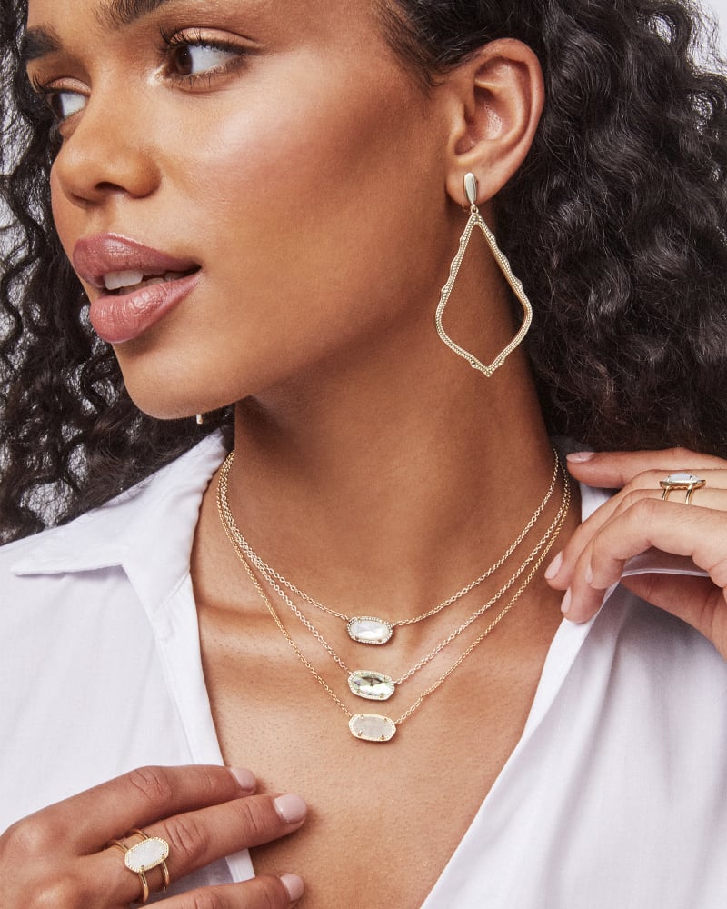  Sophia Clip On Drop Earrings In Gold