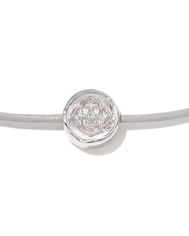  Stamped Dira Silver Bracelet In Black Mother-Of-Pearl
