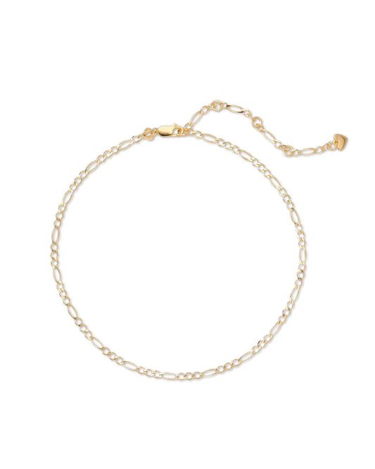  Rylie Anklet In 18k Yellow Gold Vermeil