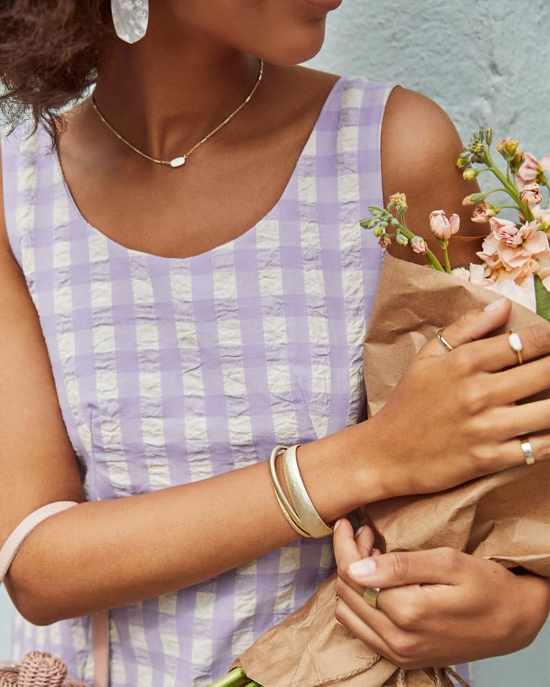  Tiana Pinch Bracelet Set In Bright Silver