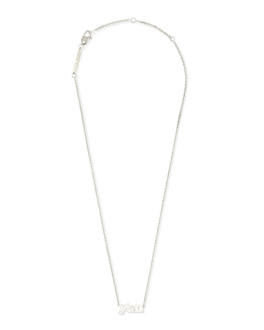  Y'all Pendant Necklace In Sterling Silver