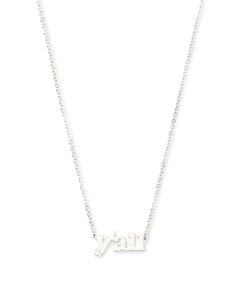  Y'all Pendant Necklace In Sterling Silver